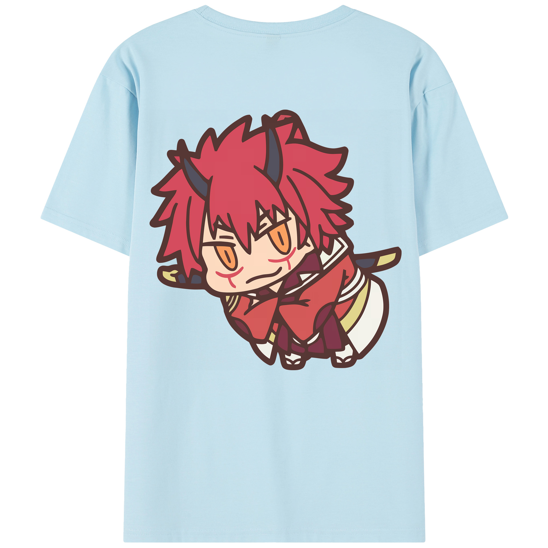 （画像用） 転スラ Regarding Reincarnated to Slime 綿100％半袖Tシャツ（背面プリント）